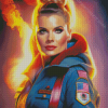 Emt Lady Diamond Painting