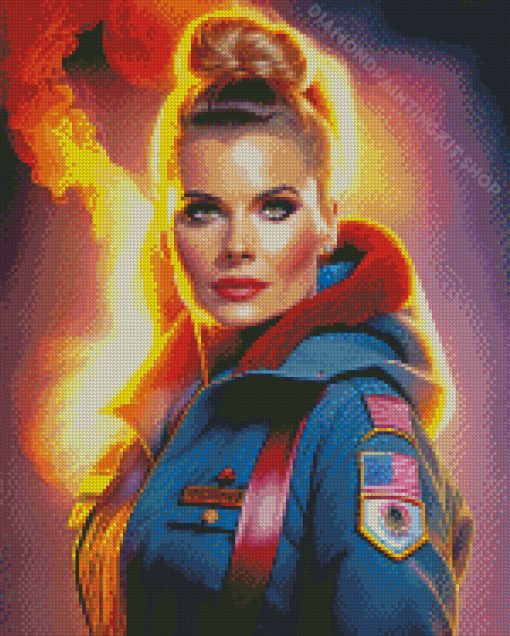 Emt Lady Diamond Painting