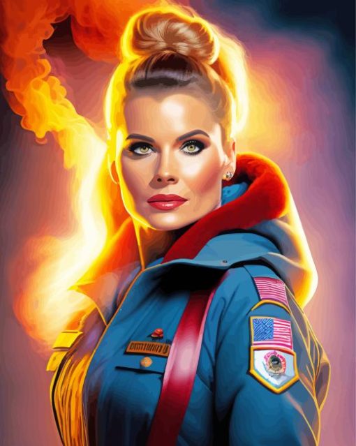 Emt Lady Diamond Painting