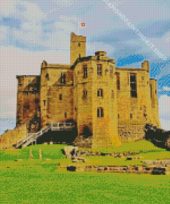 England Warkworth Castle Building Diamond Painting