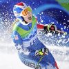 Female Alpine Skier Diamond Painting