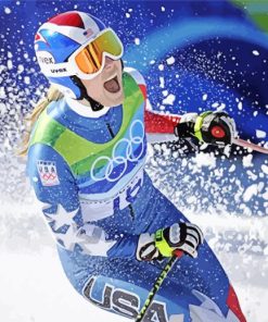 Female Alpine Skier Diamond Painting