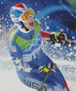 Female Alpine Skier Diamond Painting