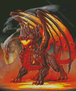 Fire Dragon Diamond Painting