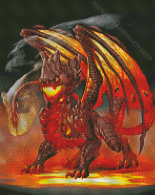 Fire Dragon Diamond Painting