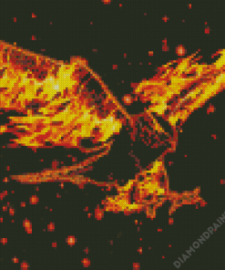 Fire Eagle Diamond Painting