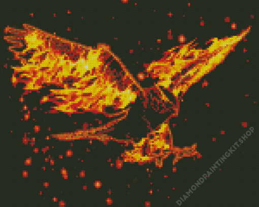 Fire Eagle Diamond Painting