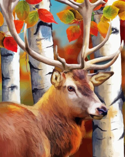 Forest Deer Diamond Painting