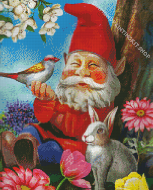 Garden Gnome Diamond Painting