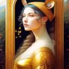 Golden Lady Diamond Painting