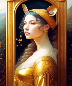 Golden Lady Diamond Painting