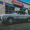 Grey 68 Chevy Impala Car Diamond Painting