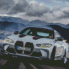 Grey BMW M4 Drifting Diamond Painting