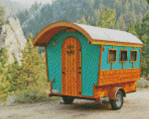 Gypsy Wagon Diamond Painting