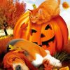 Halloween Cat Spy Diamond Painting