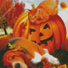 Halloween Cat Spy Diamond Painting