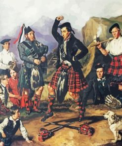 Highland Dancers Art Diamond Painting