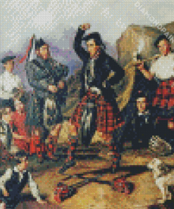 Highland Dancers Art Diamond Painting