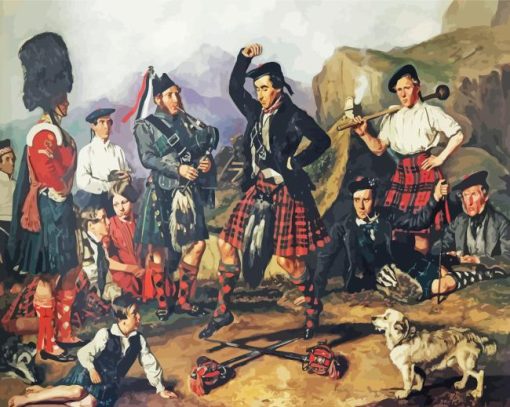 Highland Dancers Art Diamond Painting