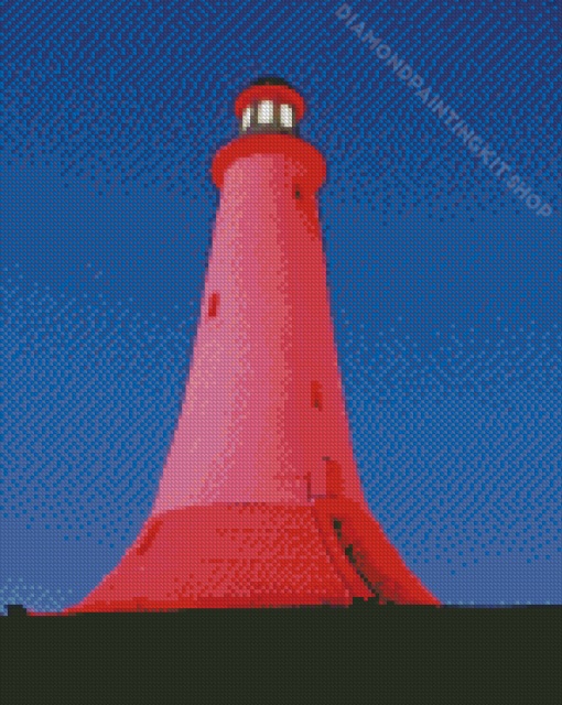 Hoad Monument Tower In Red Diamond Painting