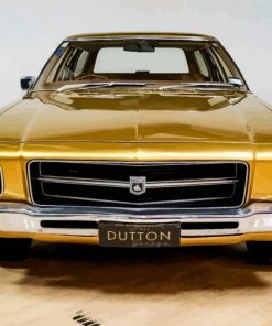 Holden HQ Kingswood Golden Car Front Diamond Painting