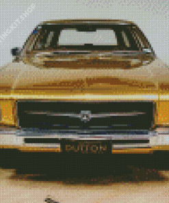 Holden HQ Kingswood Golden Car Front Diamond Painting