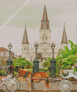 Jackson Square New Orleans Historical Diamond Painting