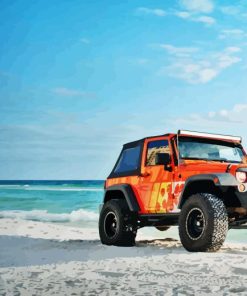 Jeep And Beach Diamond Painting