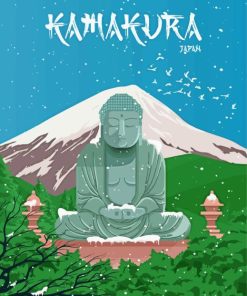 Kamakura Japan Poster Diamond Painting