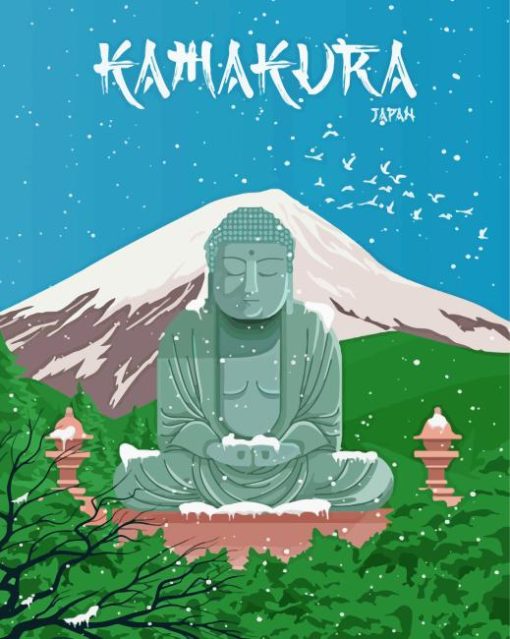 Kamakura Japan Poster Diamond Painting