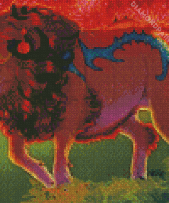 Lion Bull Diamond Painting