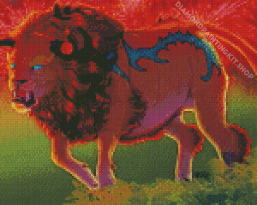 Lion Bull Diamond Painting