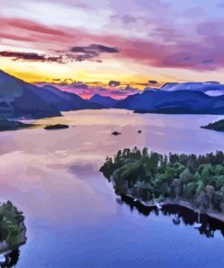 Loch Lomond Sunset Diamond Painting