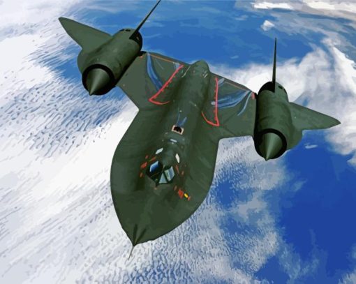 Lockheed SR 71 Blackbird Diamond Painting