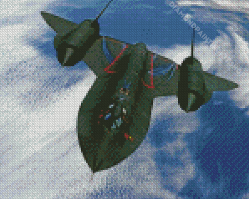 Lockheed SR 71 Blackbird Diamond Painting