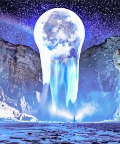 Magical Moonlight Waterfall Diamond Painting