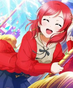 Maki Nishikino Playing In Carousel Diamond Painting