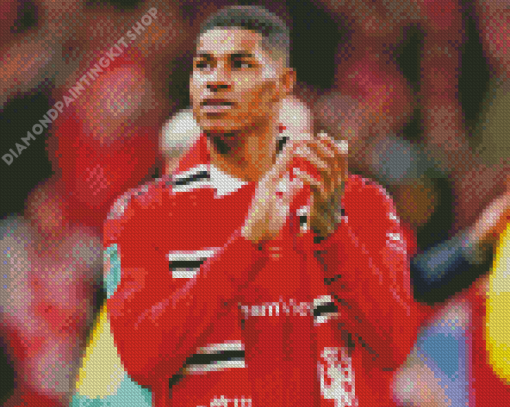 Marcus Rashford English Footballer Diamond Painting