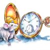 Mouse And Clock Art Diamond Painting