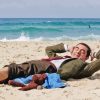 Mr Bean Relaxing In The Beach Diamond Painting