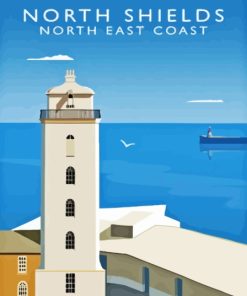 North Shields North East Coast Poster Diamond Painting