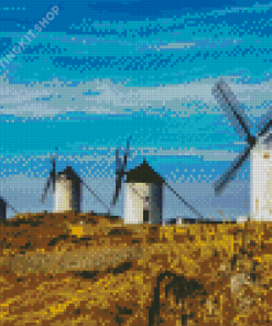 Old Windmill Diamond Painting