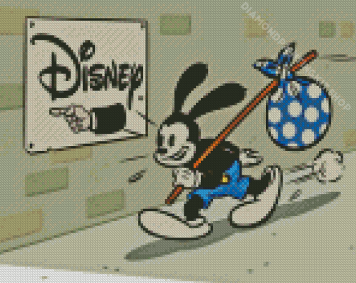 Oswald The Lucky Rabbit Disney Character Diamond Painting