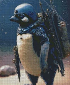 Penguin Soldier Diamond Painting