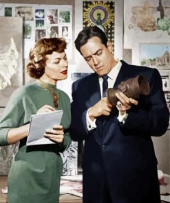 Perry Mason Actors Taking Notes Diamond Painting