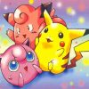 Pikachu And Clefairy And Jigglypuff Diamond Painting