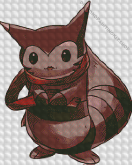 Pokemon Furret Diamond Painting