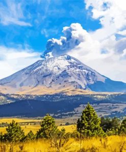 Popocatepetl View Diamond Painting