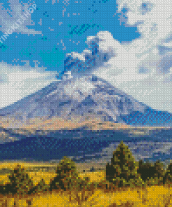 Popocatepetl View Diamond Painting