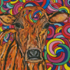 Psychedelic Cow Diamond Painting